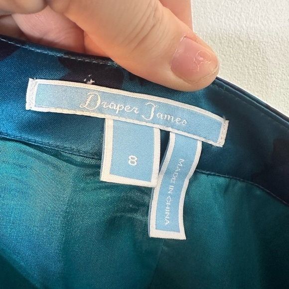 Draper James Blue Floral A-line Skirt Women’s Size 8 - Picture 3 of 10